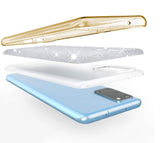 Etui Brokatowe Shine Case - Samsung Galaxy S20 FE - Złoty