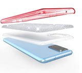 Etui Brokatowe Shine Case - Samsung Galaxy S20 FE - Różowy