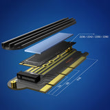 Adapter Karta Rozszerzeń PCI-E NVME M2 Do Dysków Twardych Fideco X4/x8/x16