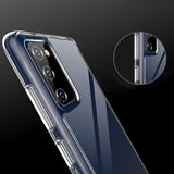 Wzmacniane Etui Hard Case - Samsung Galaxy S20 FE - Transparentny