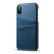 Skórzane Etui Juteni Leather Case -iPhone X / XS - Niebieski