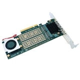 Adapter Przejściówka PCO PCI-E X8 na 2x Dysk M.2 NVME Bifurcation