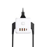 Rozgałęźnik Sieciowy Kostka - 3 Gniazda USB / USB C - 7 Portów