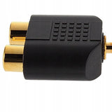 Przejściówka Splitter 2x Cinch do Minijack 3,5mm
