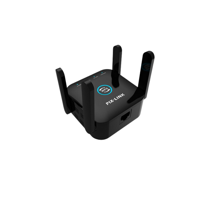Wzmacniacz Sygnału Wi-Fi - Repeater Router Czarny Pix-Link