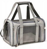 Transporter / Torba dla Psa / Kota do 9kg - Składany, Wentylowany - Szary
