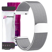 Bransoleta Phoneo® z Paskiem Magnetycznym do Smartwatcha, Zegarka - Uniwersalna - 20 mm - Srebrny