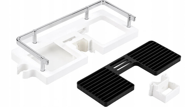 Półka Prysznicowa na Drążek Bez Wiercenia ABS 30 × 12 cm v1