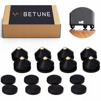 Kolce pod Kolumny BETUNE - przyklejane, 8 szt., aluminium