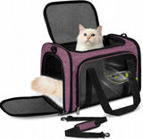 Transporter / Torba dla Psa / Kota do 9kg - Składany, Wentylowany - Różowy