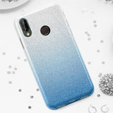 Etui Brokatowe Glitter Case - Huawei P20 Lite - Niebieski