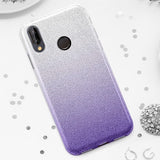 Etui Brokatowe Glitter Case - Huawei P20 Lite - Fioletowy