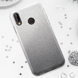 Etui Brokatowe Glitter Case - Huawei P20 Lite - Szary