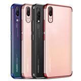 Etui Silikonowe Luxury Plated - Huawei P20 Lite - Niebieski