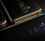 Etui Silikonowe Luxury Plated - Huawei Mate 20 - Złoty