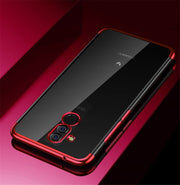 Etui Silikonowe Luxury Plated - Huawei Mate 20 Lite - Czerwony