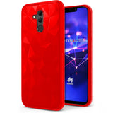 Etui Full Color Prism 3D - Huawei Mate 20 Lite - Czerwony