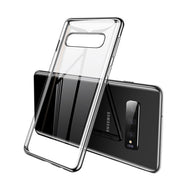 Etui Silikonowe Luxury Plated - Samsung Galaxy S10 - Srebrny