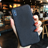 Etui Denim Jeans Case - iPhone X / XS - Czarny