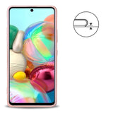 Etui Silikonowe Candy Kolor - Samsung Galaxy A71 - Różowy