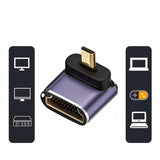 Adapter Kątowy HDMI do Micro HDMI 48GBPS 8K 60hZ D5
