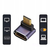 Adapter Kątowy HDMI do Mini HDMI 48GBPS 8K 60hZ C4