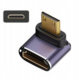 Adapter Kątowy HDMI do Mini HDMI 48GBPS 8K 60hZ C4