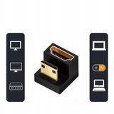 Adapter Kątowy HDMI do Mini HDMI 48GBPS 8K 60hZ C6