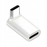 Adapter Kątowy - Żeńskie USB-C do Męskie USB-C - 40GBPS/8K 140W - Biały W2