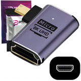 Adapter Kątowy Phoneo® HDMI do Micro HDMI 48GBPS 8K 60Hz D2