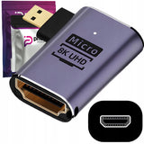 Adapter Kątowy Phoneo® HDMI do Micro HDMI 48GBPS 8K 60Hz D3