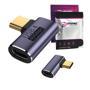Adapter Phoneo, Przejściówka USB-C do USB-C Kątowy 90° - 40Gb/s V2
