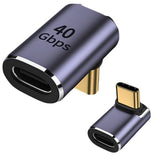 Adapter USB-C do USB-C Kątowy 90° - 40Gbps V3