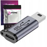 Adapter Phoneo® Kabla USB-C do Mini USB - 480Mbps 18W V5