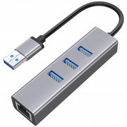 Karta Sieciowa, Adapter HUB LAN RJ45 1000MB na USB