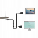 Rozdzielacz Internetu LAN RJ45 HUB 2w1 - 1x Męski i 2x Żeńskie