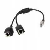 Rozdzielacz Internetu LAN RJ45 HUB 2w1 - 1x Męski i 2x Żeńskie