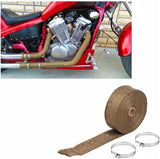 Bazaltowy Bandaż Termiczny do Wydechu - 4m - Khaki