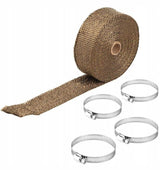 Bazaltowy Bandaż Termiczny do Wydechu - 4m - Khaki