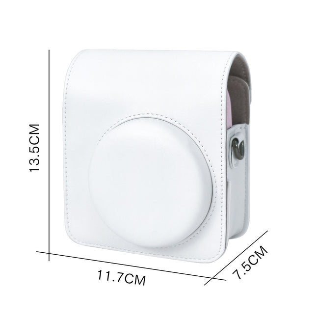 Etui na Fujifilm Instax Mini 12 - Białe + gratis 2 ramki magnetyczne