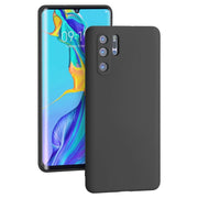 Etui Silikonowe - Liquid Silicone - Huawei P30 - Czarne