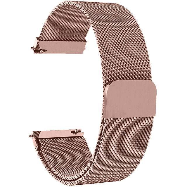 Bransoleta z Paskiem Magnetycznym do Smartwatcha, Zegarka - Uniwersalna - 20 mm - Rose Gold