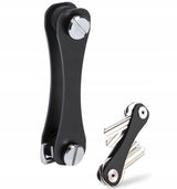 Brelok, Organizer na Klucze - Aluminiowy - Czarny