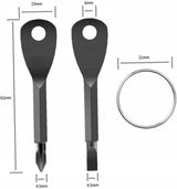 Brelok na Klucze "Krzyżak" - Czarny