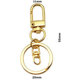 Brelok na Klucze z Klamrą - Srebrny