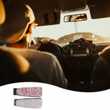 Brokatowy Klips, Uchwyt na Okulary - Czarny