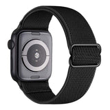Pasek Materiałowy, Opaska do Apple Watch - 42 / 44 / 45 / 49 mm - Czarny