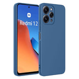 Etui Liquid Soft Silicone - Xiomi Redmi 12 4G - Niebieskie