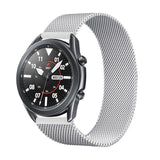 Bransoleta z Paskiem Magnetycznym do Smartwatcha, Zegarka - Uniwersalna - 20 mm - Srebrny