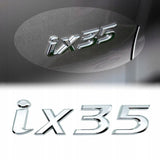 Emblemat Znaczek Naklejka Logo 3D do Hyundai ix35 - Naklejany - Srebrny